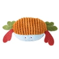 thumbnail image 5 of NIBOLOG Dog Chew Toy Bite Resistant Relieve Boredom Crab Shape Built-in Sounder Animal Plush Toy for Entertainment, 5 of 8