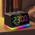 thumbnail image 1 of Reloj despertador JALL con radio FM digital para dormitorio, 8 colores, luz nocturna, 1 of 8