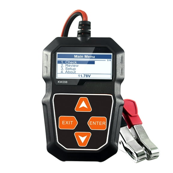 KONNWEI KW208 Automotive Alternator Analyzer, Car Battery Load Tester, Waveform Voltage Test, Fault Diagnosis Instrument