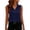 A1_Navy, variant on Satin Tank Top Lapel Collar Button Sleeveless Blouses Casual Work Business Vest Silk Tank Top Dressy Elegant Shirt Lightweight Blouses Business Dressy Casual Top Business Work Top White L