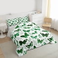 thumbnail image 3 of Feelyou Dreamy Butterfly Kid Twin Comforter Sets, Green Leaves Plant Bedding Set, 2pcs, 3 of 8