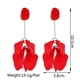 thumbnail image 3 of Romantic sweet acrylic petal long dangle drop earrings for women girl 2023 trend luxury fairy grunge pendant jewelry accessories----Yellow--Product co Yellow, 3 of 5