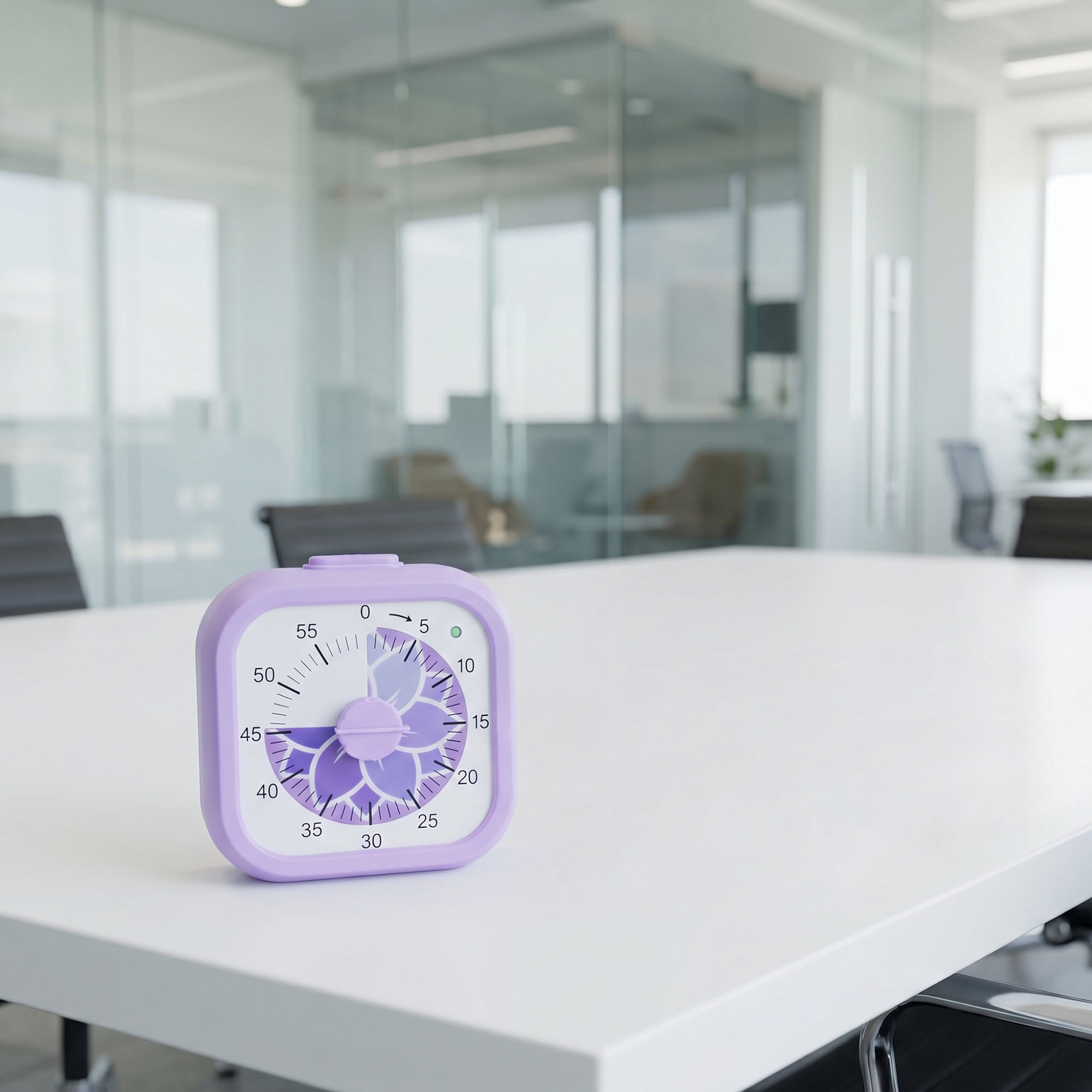 Unique Bargains Simple 60 Minute Timer Digital Visual Timer for Students Purple Square