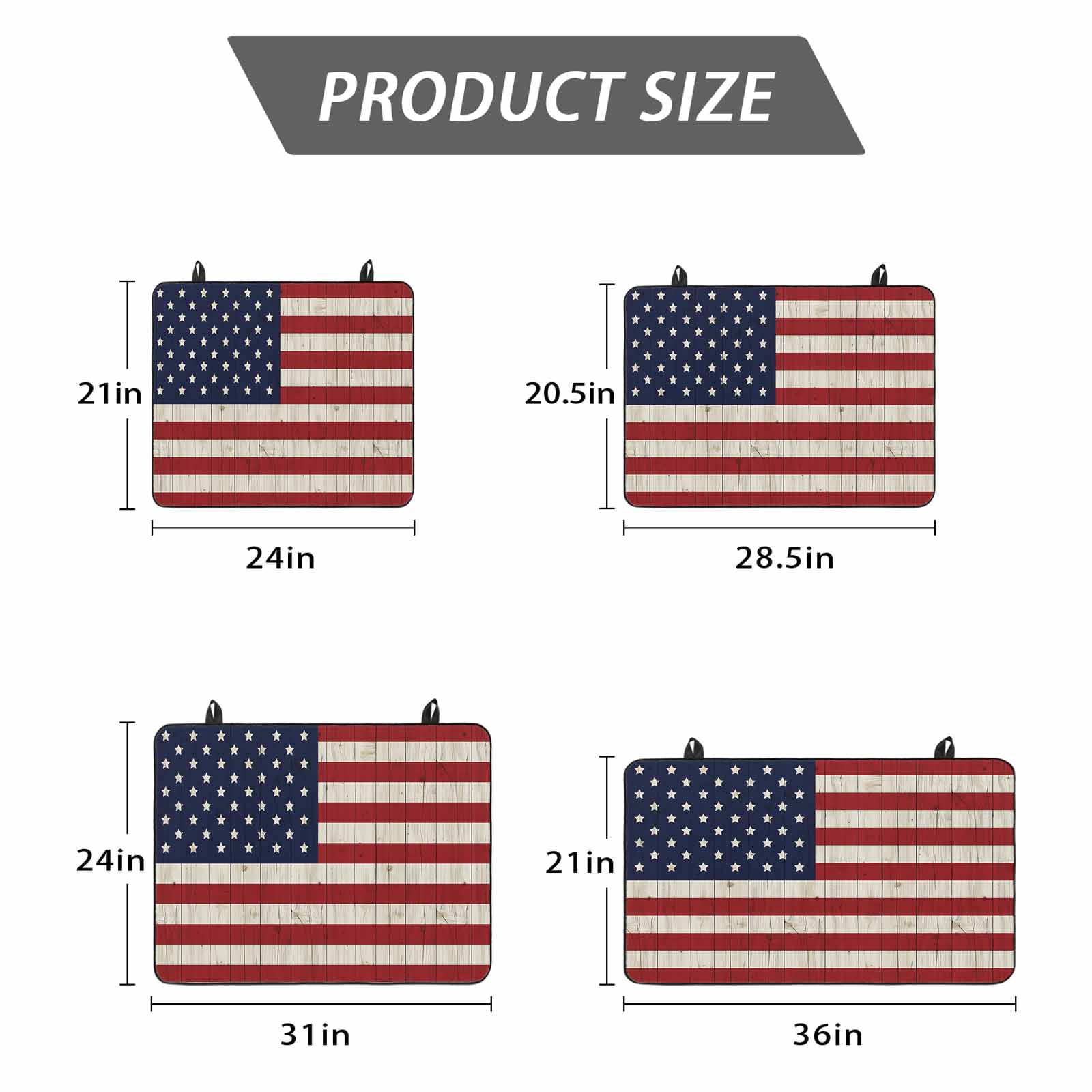 American Flag Stove Top Cover for Electric Stove, Heat-proof & Non Slip Glass Top Stove Cover Protector, Vintage Wooden Star Striped Red Blue Kitchen Flat Cooktop Rubber Mat 24x21 Inches