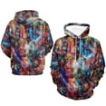 thumbnail image 4 of LAOLIUSN Men’s Graffiti Hoodie All-Over Print 3D Abstract Streetwear Graphic Pullover Sweatshirt, Stretch Fabric, S–4XL, 4 of 7