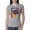 Heather Grey, variant on Funny Neon Pug | Dean Russo Art Animal Lover Womens Slim Fit Junior Tee, Black, Medium
