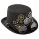 thumbnail image 5 of Fieltro Steampunk Gears Top Hats Dance Hat Gears Head Wear Goggles Size Gothic Rivet Black para Cosplay Fancy Dress Mujeres Halloween Salvador sombreros de copa negros, 5 of 8