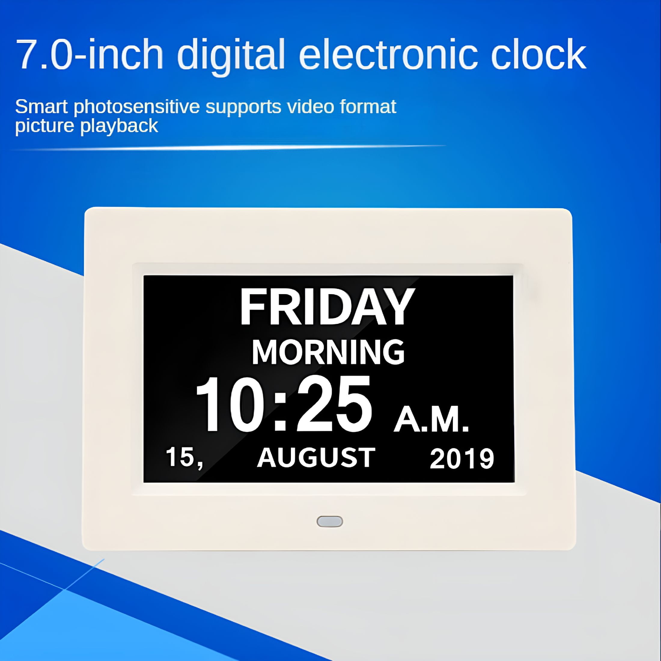 GJX 2026 New Digital Calendar Day Clock - Large Digital Clock with Date and Day of Week for Seniors,Impaired Vision,Elderly,Alzheimer with 12 Alarm Options,12/24H,Am/Pm
