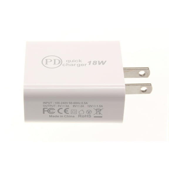 PD Type-C 18W Fast Home Charger for Google Pixel 8a/6a/6 Pro - Quick Power Adapter Travel Wall