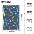 thumbnail image 2 of FORMRS 1-Subject Spiral Notebook 8" x 5" College Ruled 60 Refillable Sheet A5 Hard Cover, Blue Beach Pattern, 2 of 7