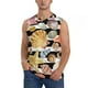 thumbnail image 1 of Fotbe Sea Shell Men's Camiseta sin Mangas Estampada para Hombres, Playera Casual para Gimnasio, Entrenamiento, Playa-Small, 1 of 7