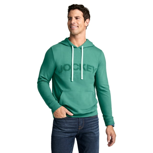 Jockey Chandail à Capuchon en Molleton Léger pour Hommes en Mélange de Coton
