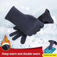 thumbnail image 2 of Winter Cycling Gloves Thermal Fleece Touch Screen Full Finger Bike Gloves Fishing, 2 of 5