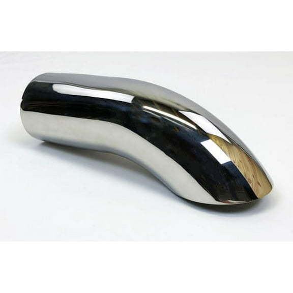 Exhaust Tip 2.75" Dia X 9.00" Long 2.50" Inlet WTD27509-250-SS Turn Down Stainless Steel Wesdon Exhaust Tip
