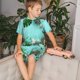 thumbnail image 4 of Balery Tropical Pineapple Conjunto de Pijama Infantil de Manga Corta con Estampado – Ropa de Dormir de Algodón Suave-X-Large, 4 of 6