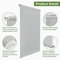 thumbnail image 5 of MiLin No Drill Cordless Cellular Shades Color-Matched No Tools Cellular Shades Honeycomb Design Blinds Shades for Window Room Office (Light Filtering Grey, 36" W X 48" H), 5 of 5