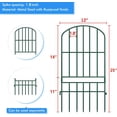 Animal Barrier Garden Fence,15 Pack Green 12''L x 25