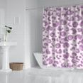 thumbnail image 2 of Pink and Purple Of Leopard Print Shower Curtain 72"x84" ,Bathroom Decorative Shower Curtains Set with 12 Hooks,Modern Waterproof Washable Shower Curtain, 2 of 6