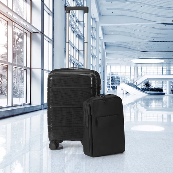 20" Carry On Luggage with Backpack Set – Lightweight PP Hardside Suitcase with TSA Lock, Spinner Wheels Travel Bag for Business & Trip