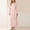 Pink, variant on YHAJDS Women Winter Casual Pajama Suits,Sleepwear for Women,Pajama Set Sleep Set Unisex Solid Color Fashion Turndown Collar Thickened Flannel Pocket Long Robe With Belt for Winter