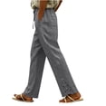 thumbnail image 2 of Cmfcve Summer Women's Gauze Pants Casual High Waist Comfy Lightweight Long Pants with Pockets, 2 of 6