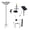 C, variant on Outdoor Water Fountain Solar Bird Bath Glass Structure with Metal Stake Stand Bird Attracting Garden Patio Decor