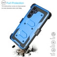 thumbnail image 3 of Ebizware Samsung Galaxy S25 FE Case with [Built-in Screen Protector] and Swivel Holster Belt Clip, Military Grade Heavy Duty Protective Defender Kickstand Phone Case Cover for Galaxy S25 FE - Blue, 3 of 10