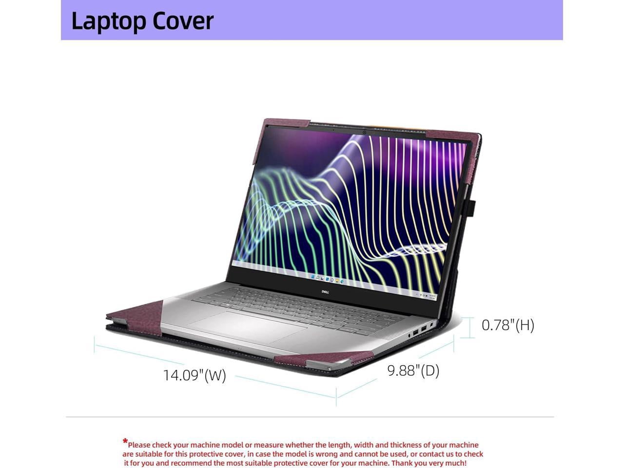 Laptop Case for 16 inch Dell Latitude 7000 7640 Laptop (2023) | Latitude 7650 Laptop16" Notebook Laptop PU Leather Detachable Protective Cover with Pencil Holder