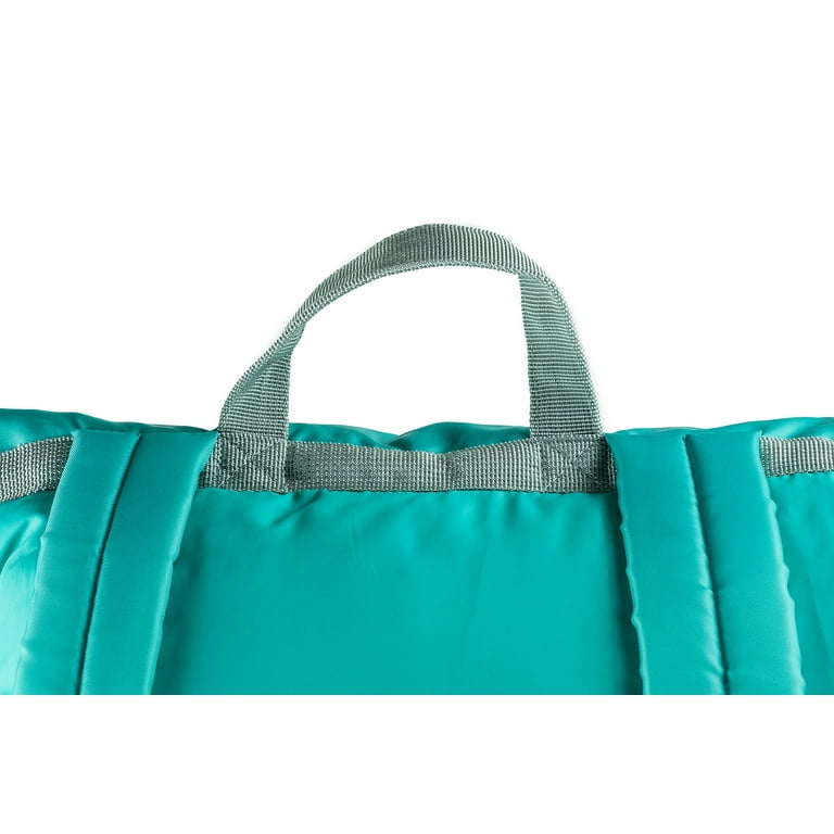 Mimish Sleep-N-Pack, 37F Kid's Sleeping Bag & Backpack, Teal/Light