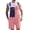 Red White and Blue, variant on 250th Anniversary American Flag Overalls Denim Bib Jumpsuit Shorts Jean Romper for Men(Red White Blue,XL)