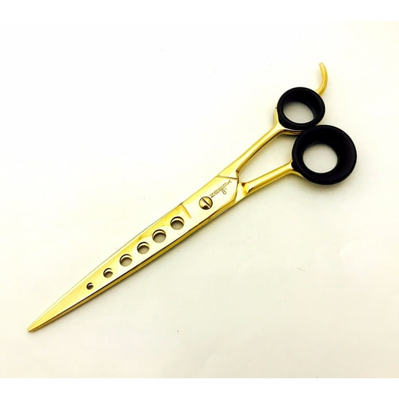 PRO GERMAN MADE 8" BARBER HAIR CUTTING SCISSOR SHEAR HAIR DRESSING GOLD PLATED