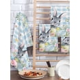 thumbnail image 2 of Easter Kitchen Dish Towels for Drying Dishes Set of 4, Spring Rabbit Eggs Flowers Herbs Blue Plaid Waffle Weave Microfiber Hand Tea Bathroom Towels Quick Dry & Absorbent Towel 15.7x23.6, 2 of 7