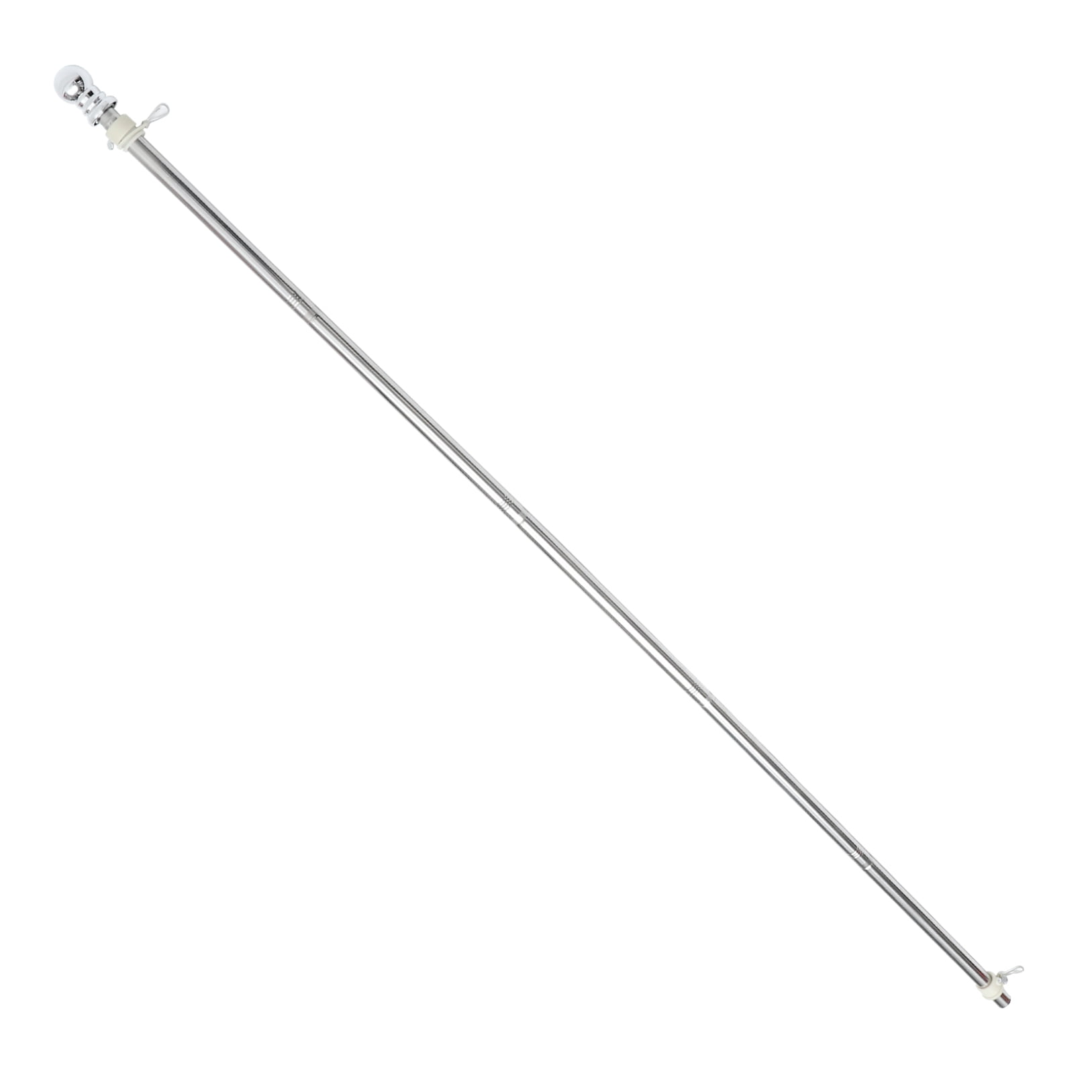 IBASETOY Rustproof Flag Rod Stainless Steel Flagpole Yard Porch 1 Set