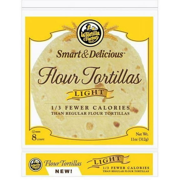 La Tortilla Factory  11 oz Tortilla Flour Light, Pack of 10