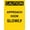 Warning Sign 2, variant on Caution Approach Door with Caution Tin Sign, 8"x12" Vintage Warning Metal Decor, Rustic Wall Art for Home Farm Bar Coffee Shop Club