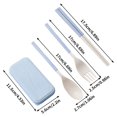 thumbnail image 3 of Zmeidao Collapsible Utensils Set with Case, Reusable Flatware Set, Chopsticks Fork Spoon for Travel Camping Daily Use, Eco-Friendly Plastic Flatware, 3 of 5