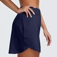 thumbnail image 6 of PUMISAS Sports Skirts For Women High Waisted Solid Color Hip Wrap Skirts With Safety Pants Casual Yoga Mini Skirts With Zipper Pockets, 6 of 9