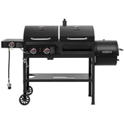 Royal Gourmet ZH3005Y 2-Burner Gas and Charcoal Combo Grill with Offset Smoker & Side Burner