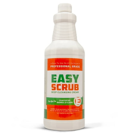 Easy Scrub - Remove Water Spots from Glass - Build Up Remover - Mineral Deposit Remover - Marble Cleaner - (Best Way To Remove Water Spots From Auto Glass)