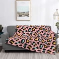thumbnail image 2 of Fotbe Leopard Manta de Franela con Estampado, Manta Ultrasuave para Cama, Sofá, Auto, Hipoalergénica y Antibolitas-80"x60", 2 of 6