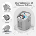 thumbnail image 3 of Funda protectora de silicona Seracle para Toniebox 2 y 1 Moon Grey, 3 of 7