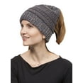 thumbnail image 1 of Gravity Threads Bonnet en Tricot à Queue de Poney Confettis Gris Clair, 1 of 2