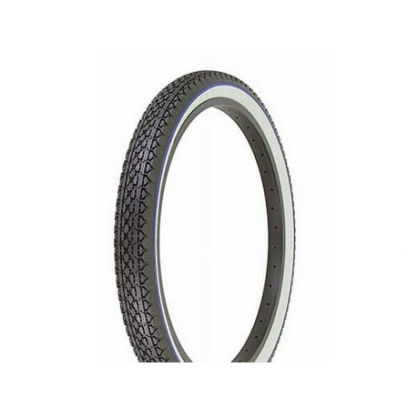 Bike Tire, Bicycle Tire Duro 24 x 2.125 Black/White Side Wall Blue line HF-133. 24" Heavy Duty Diamond Tire 24 inch by 2.215 inch.