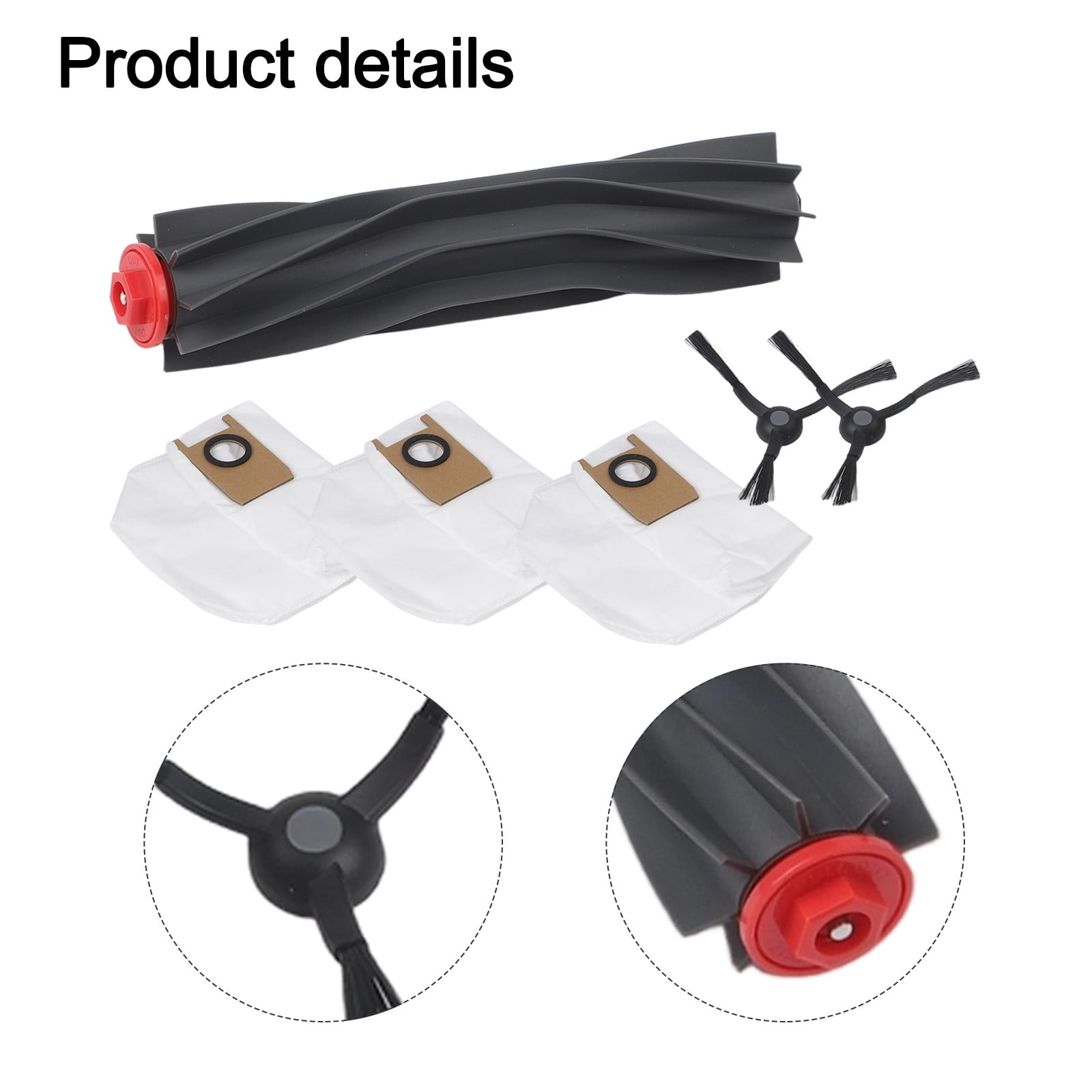 Main Roller Side Brush Dust Bags Kit For Eufy 3-In-1 E20 Robot Vacuum Cleaner Cleaning Tools Home Appliance Parts