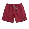 thumbnail image 2 of Lolmot Men's Performance Tech Loose-Fit Shorts Gym Workout Solid Color Drawstring Waist Elastic Shorts Quick Dry Training Running Shorts with Pockets, 2 of 4