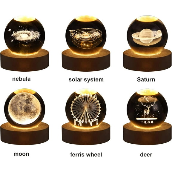 OPVM-Moon Lamp Galaxy Lamp 5.1in LED 3D Moon Light Moon Night Light Gifts for Girls Boys Kids Women Birthday