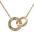 thumbnail image 1 of Pre-Owned Cartier Love Circle Necklace, 18k Gold Diamond, Women's, CARTIER, 1 of 7