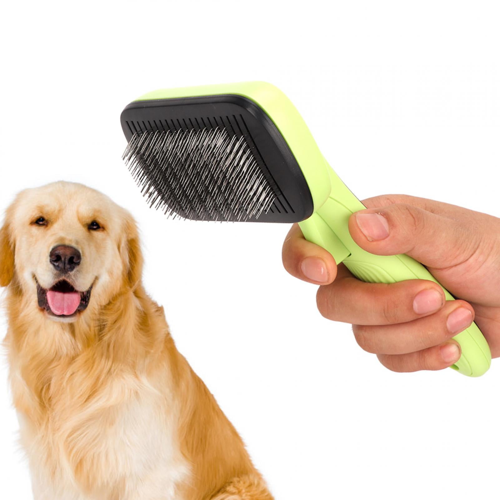 Dog grooming brush long hair best sale