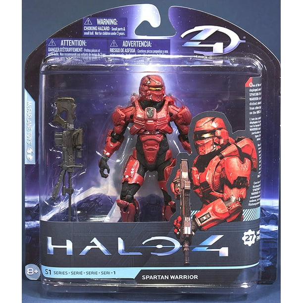 McFarlane Toys Halo 4 Série 1 - Soldat Spartiate Rouge avec Figurine de Fusil de Sniper