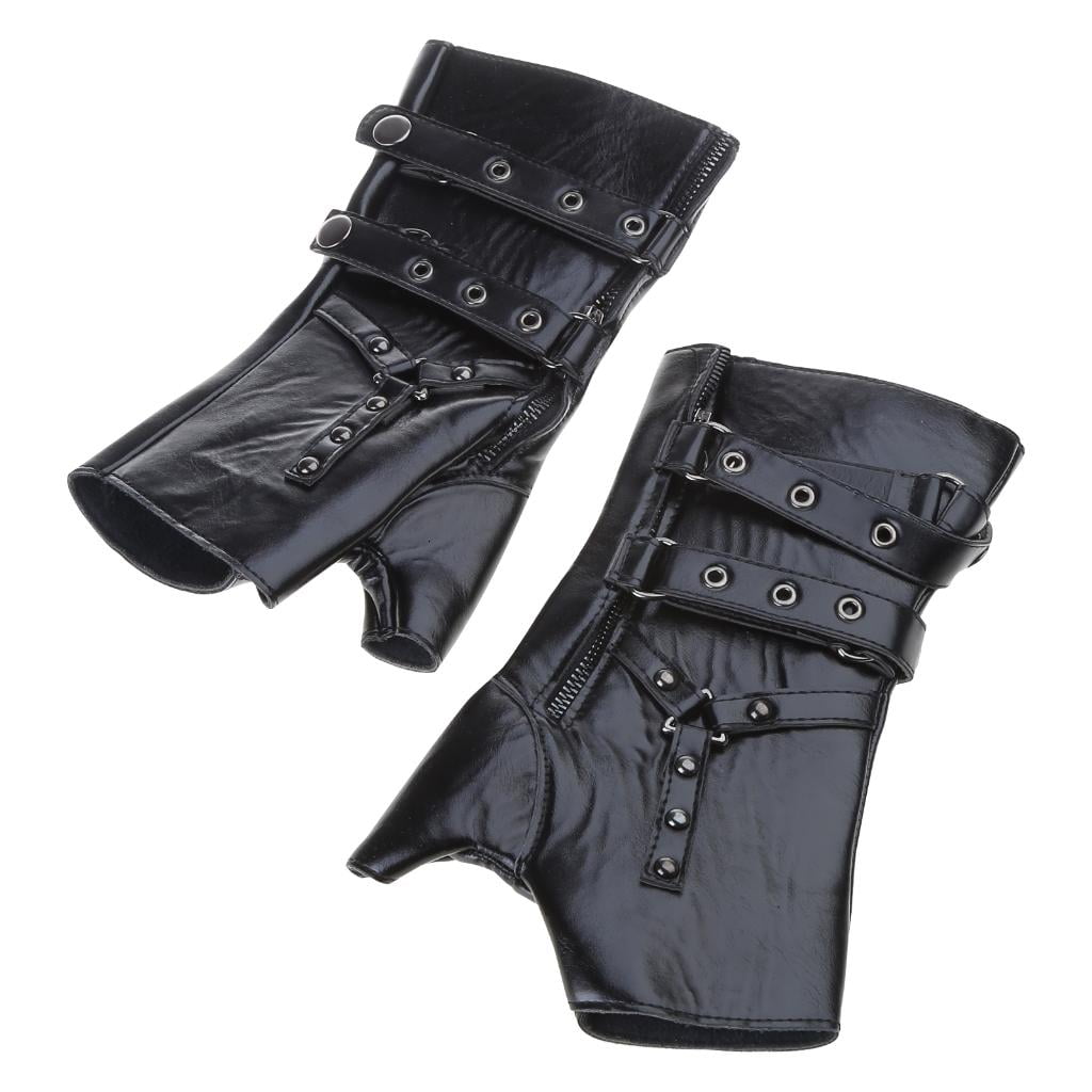 Giaone Steampunk Fingerless Gloves Custume Medieval Vintage Boxing Gloves